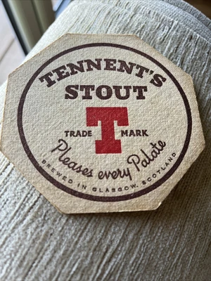 £2 • Buy Early Beer Mat Tennents Lager Glasgow Scotland