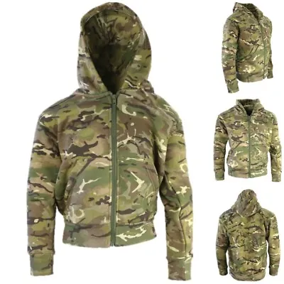 £12.99 • Buy Boys Army Zip Hoodie Jacket Fleece Lined Top Kids Age 3-13 Costume Btp Camo 