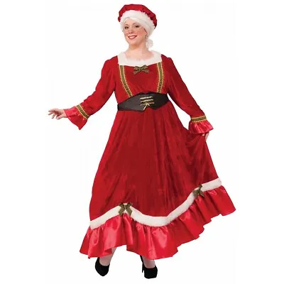 Mrs Claus Costume Adult Santa Outfit Christmas Fancy Dress • $45.43