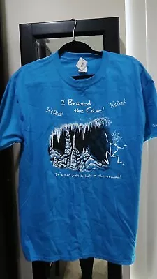 Mark Twain Cameron Cave Hannibal T-shirt Blue Size Large NWT Cave T-shirt Gildan • $22