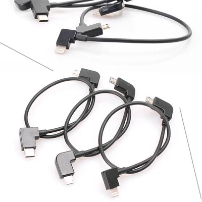 $8.66 • Buy 90° IOS Micro Type C USB Cable OTG For DJI Spark/Mavic Pro IPhone Android