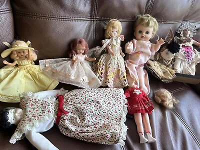 Vintage Doll Lot Storybook Eegee Mary Hartline Brazil Dolls B6 • $25