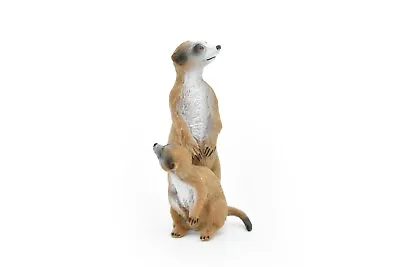 Meerkat Toy Mom Baby Figure Educational Animal Realistic Rubber Model 3  • $8.59