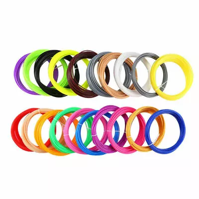 3D Pen Filament 100M 10 Colours PLA Plastic Rubber Printing Filaments 1.75mm • $13.89