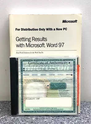 Opened - Microsoft Word 97  Install Disk And Product Key • £29.99