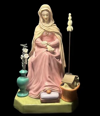 Mater Admirabilis Pink Madonna Statue Our Lady Virgin Mary Ceramic 8.5” Tall • $124