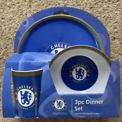 Chelsea Football Club Dinner Set - 3 Pieces - 100% Officially Club Licensed • £7.29