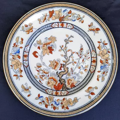 Pinder Bourne & Hope 10¼ Inch Plate Dresden Indian Tree Pattern 3161 1851-1862 • £15
