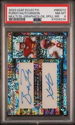 2023 Leaf Eclectic Brock Purdy / X. Hutchinson Multi Graphics Oil Spill Ms #1/2 • $100