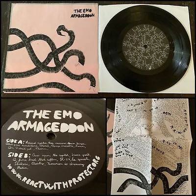 THE EMO ARMAGEDDON 7” Vinyl-Louise Cyphre June Paik SL-27 Raein La Quiete Daïtro • $45