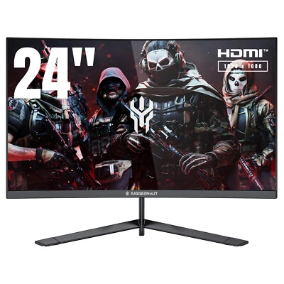 $199 • Buy Juggernaut 24  Full HD Curved 75Hz Gaming Monitor (1920 X 1080) (PC)