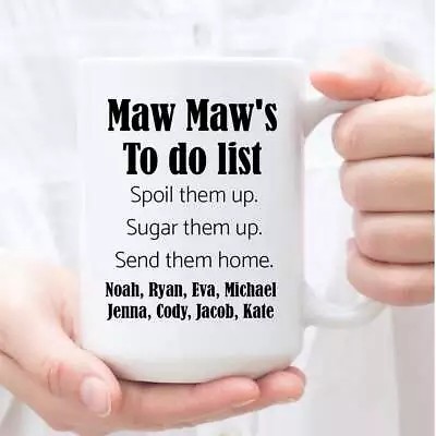 Funny Personalized Cup For Maw Maw Custom Coffee Mug For Maw Maw Christmas Gift • $16.99