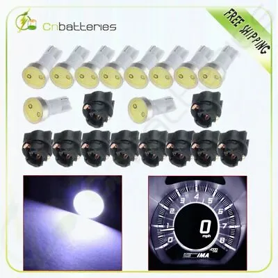 10X T5 Twist Lock Socket+ Ultra White LED Light Bulbs Instrument Dash For Chevy • $9.89