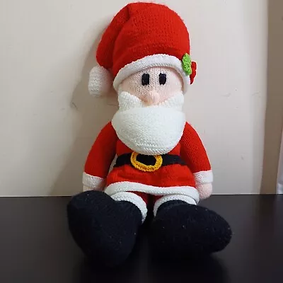 Knitted Santa Claus Christmas Plush Soft Toy Father Christmas Doll 20  • £35