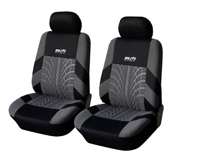 $45.43 • Buy 2Pcs Washable Embroidery Car Auto 2 Sits Front Seat Covers Cushion Protector Set