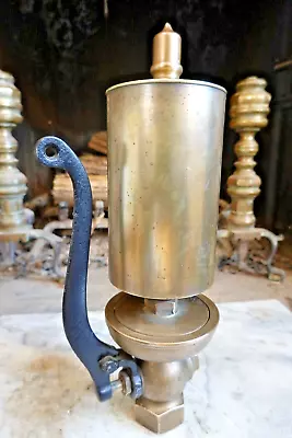 Antique JE LONERGAN CO BRASS STEAM WHISTLE HORN 4  Train Tractor Maritime Engine • $103.50