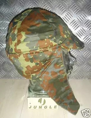 Genuine German Army Fleece Lined Flectarn Dog/Trapper Hat - Size 57cms X 10 Hats • $101.55