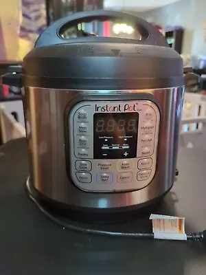 Instant Pot Duo IP-DUO60 V3 6 Quart 7-in-1 Pressure Cooker TESTED • $33.99