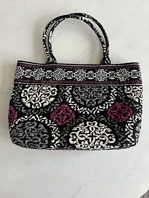 Vera Bradley Tote Canterberry Magenta Handbag Purse From Original Owner • $8