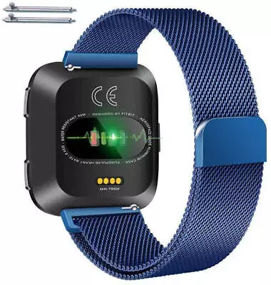 Blue Magnetic Clasp Metal Steel Mesh Milanese Bracelet Watch Band Strap #5046 • $14.95