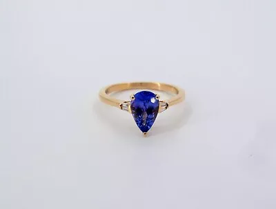 £570.68 • Buy Superb 18K Gold ILIANA Tanzanite & Diamonds Ladies Ring Size 7.25  CIE *********