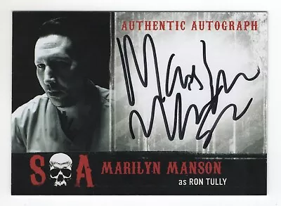 Sons Of Anarchy Seasons 6 & 7 Autograph Card MM Marilyn Manson - Ron Tully • $999.99