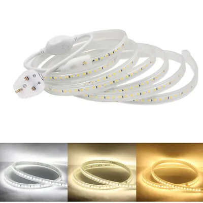 1-50m 220V LED Strip Light 2835 120LED/m Waterproof Flexible Rope Lights+UK Plug • £10.79