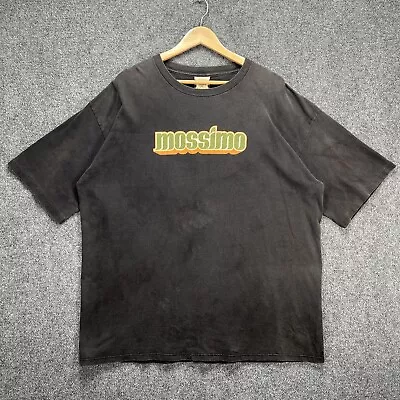 Vintage Mossimo Shirt Mens XL Black 90s Skate Spell Out Grunge Faded Logo • $69.95