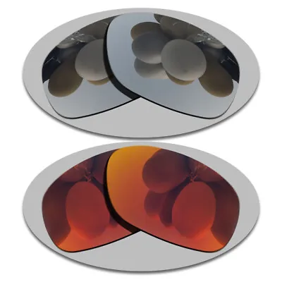 Silver&Fire Red Anti-Scratch Replacement Lenses For-Oakley Dangerous Polarized • $15.56
