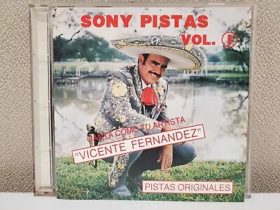 VICENTE FERNANDEZ SONY PISTAS VOL 1  CD Pistas Originales Used Good Condition • $9.98