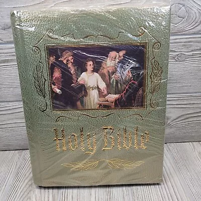 Holy Bible Catholic Heirloom Family Edition King James Red Letter Version Vtg • $23.39