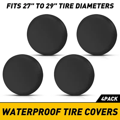 4PCS Waterproof Wheel Covers Tire & Tyre Trailer RV Camper Sun Protector 27 -29  • $19.99