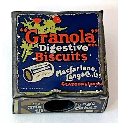 Rare Vintage Macfarlane Lang Digestive Biscuits Advertising Metal Pencil Sharper • $24.95