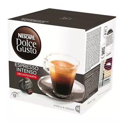 Nescafé Dolce Gusto ESPRESSO INTENSO DECAF 16 Coffee Pods 1 Box SHIPS FREE • $18.99