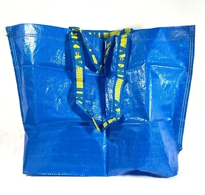 Lot Of 10 IKEA Medium Reusable Eco Bags Shopping Laundry Tote Travel Bag FRAKTA • $21.79