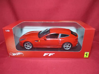 1:18 Ferrari FF Four Red Hot Wheels Model Car Diecast Supercar Rare X5524 • $129.52