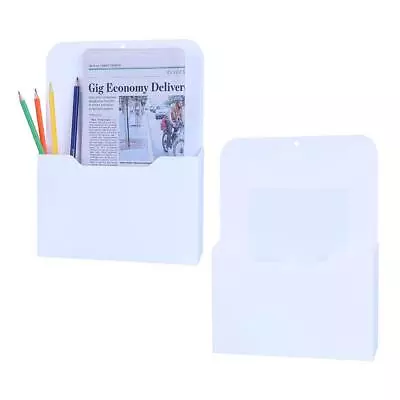 2 Pack Magnetic File Holder Letter Size Magnetic Wall File Organizer Office S... • $29.70
