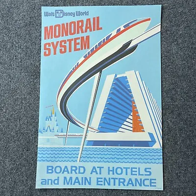 Walt Disney World Kevin And Jody Monorail System Souvenir Metal Sign Poster 8X12 • $32.53