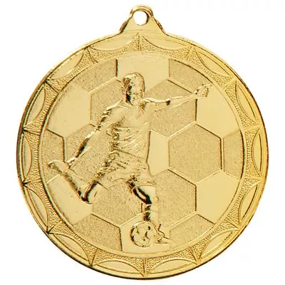 Impulse Football Medal Stamped Iron 50mm FREE ENGRAVING RIBBON & UK P&P MM2014 • £3.25