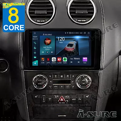 8-Core 4+64GB Android 13 Car Radio GPS Sat Nav For Mercedes-Benz M/ML-Class W164 • £189.99