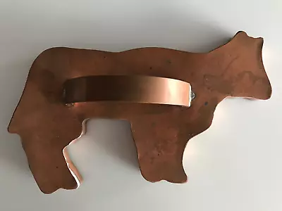 Vintage Michael Bonne Large Copper Cow Cookie Cutter • $70