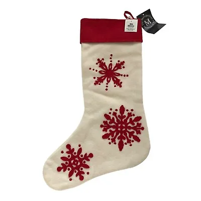 MMA Metropolitan Museum Of Art Wool Christmas Holiday Stocking Snowflakes New • $24.95