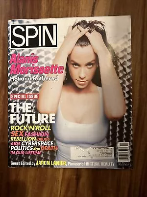 ALANIS MORISSETTE Spin Magazine Nov 1995 Guest Edited By VR Pioneer Jaron Lanier • $11.99