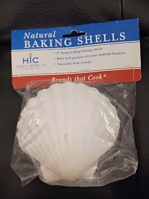 Natural Baking Shells 4 Inch King Scallop Set Bake And Serve Right In The Shell • $10