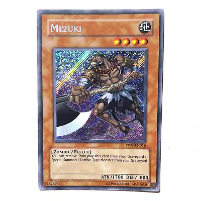 Mezuki MP Secret Rare PP02-EN016 Unlimited Yu-Gi-Oh! TCG See Photos • $12.49