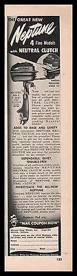 1950  NEPTUNE Model AA-4 5 Hp Outboard Motor Vintage Print AD Old Advertising • $11.03