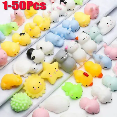 $7.38 • Buy 1-50Pcs Cute Animal Squishies Kawaii Mochi Squeeze Toys Stretch Stress Squishy