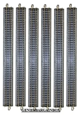 $21.47 • Buy 6 Pieces N Scale 10  Nickel Silver Straight E-Z Track Bachmann New 44815