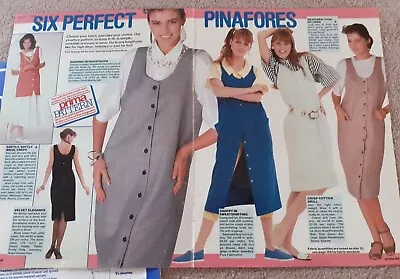 Prima Vintage Dressmaking Pattern 1987  Ladies' Pinafores. Unused • £1.20