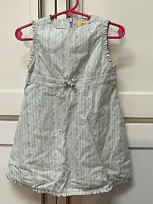 Gymboree Blue Rose Floral Sleeveless Dress Girl Sz 12-18 Mths Vtg Shabby Chic • $19.95